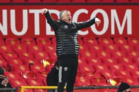 Sheffield United's manager Chris Wilder is speaking to the media today ahead of the Blades' Premier League match against Man City at the Etihad on Saturday. (AP Photo/Laurence Griffiths,Pool)