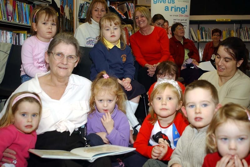 Another 2003 memory and this one is from a storytelling session at Seaton Library. Can you spot someone you know?