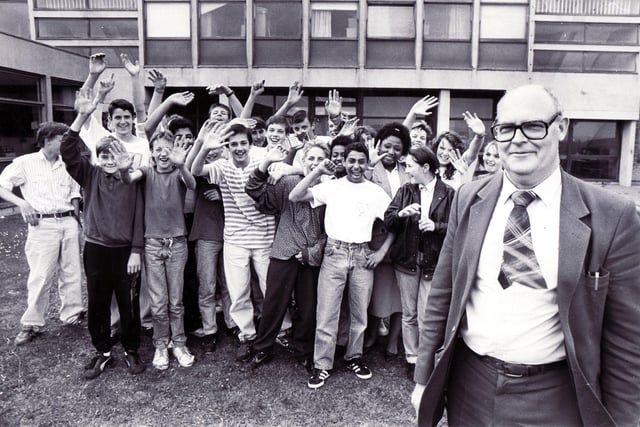 Head teacher of Hinde House Upper School, Alan Hill, retires after 25 years at the school, July 14, 1989