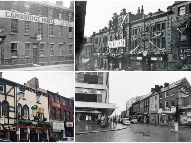 Cambridge Street in Sheffield city centre over the years.