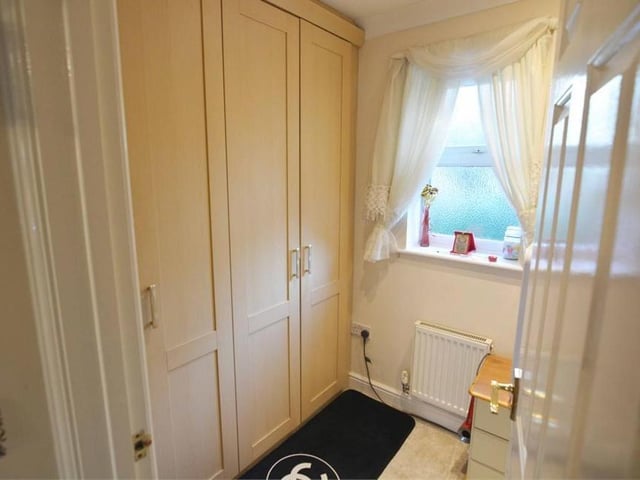 Not many bedrooms in Mansfield Woodhouse boast their own dressing room. But here is another reason why this property stands out. The room features fitted wardrobes and space for storage.