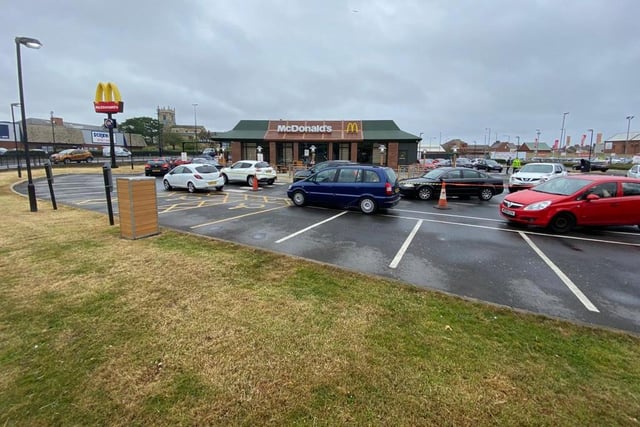 A busy moment at McDonald's in Burn Road, Hartlepool.