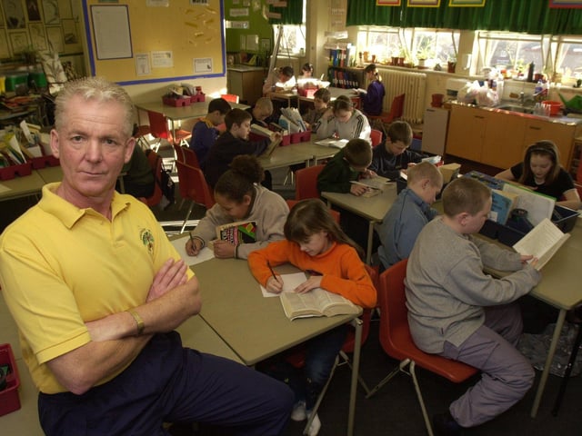 Southey Green School headteacher Joe Dunn in February 2001