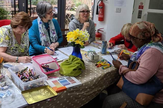 Members of the Early Onset and Friends Art Group