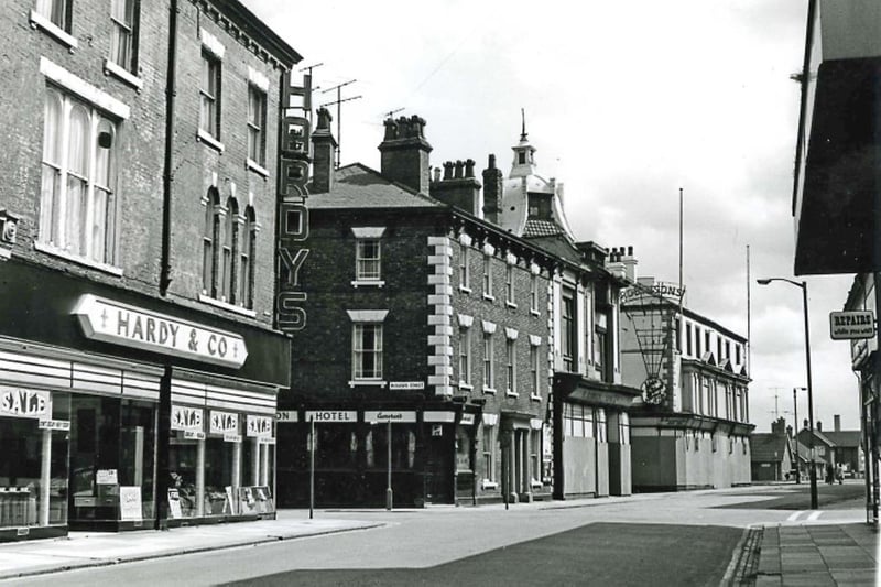 The furniture store Hardy & Co can be seen in the foreground of this photo - as well as the Ward Jackson Hotel - with a boarded up Robinsons in the distance. Photo: Hartlepool Library Service.