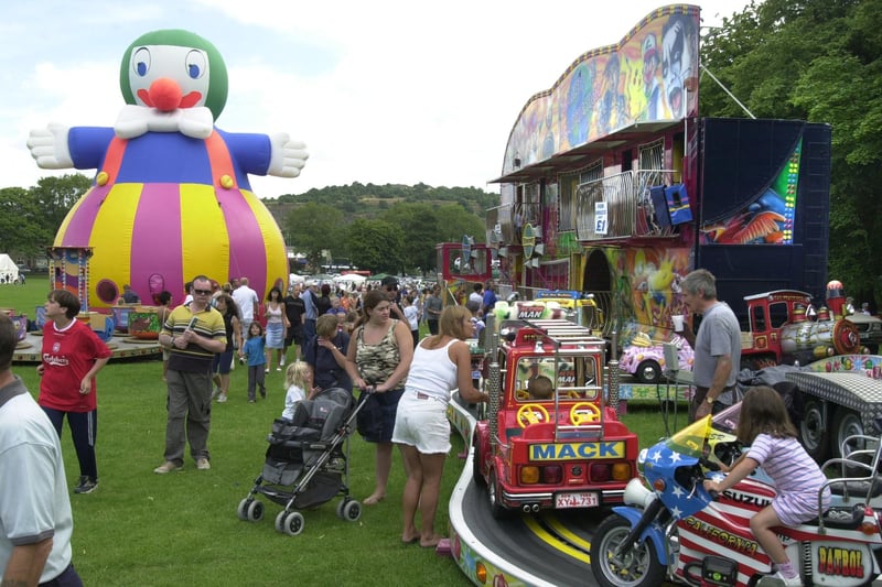 Pictured at the Hillsbrough Park Gala,  where crowds gathered to enjoy the stalls and rides on offer.