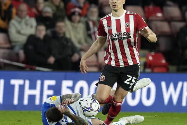 Filip Uremovic made his debut for Sheffield United after joining from Rubin Kazan: Andrew Yates / Sportimage