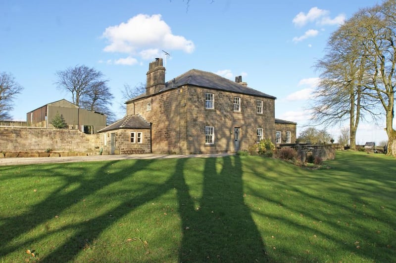 The property is described as "an imposing stone-built Georgian residence" with four good-sized bedrooms and a luxury bathroom.
