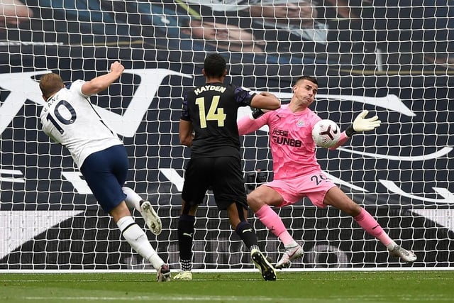 Made a superb early double save, and also denied Kane, not at fault for Moura's goal, kept the score down.