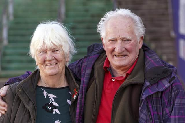 Rita and Colin Moss were the first to receive the Covid 19 vaccine at the max vaccination centre which has opened at the Sheffield Arena.