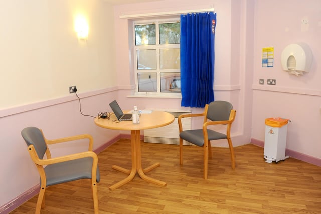 The Portsmouth NHS Covid-19 Vaccination Centre at Hamble House based at St James Hospital is set to open on Monday, February 1.

Pictured is: A single use room used for assessments and vaccinations.

Picture: Sarah Standing (310121-1800)