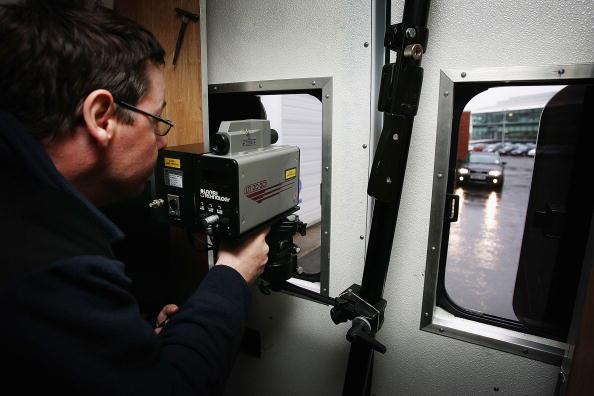 Mobile speed camera.