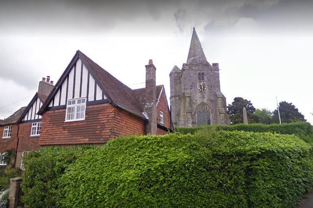Dallington is a village and civil parish in the Rother district of East Sussex. The parish church of St Giles is a Grade II listed building, with the unusual tower and spire dating back to the early 16th century.