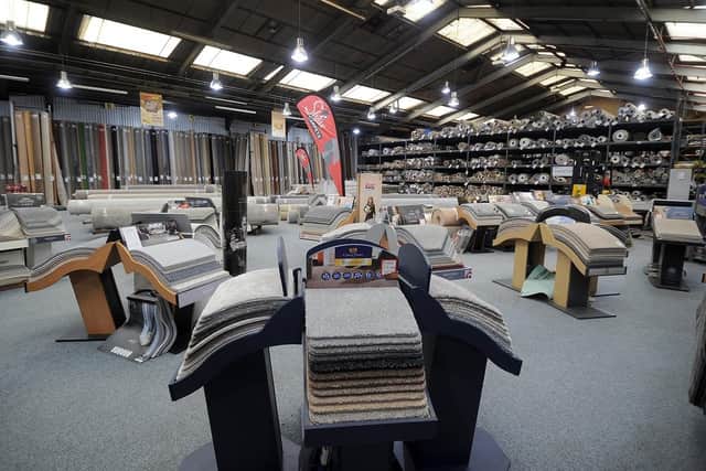 Visitors can browse through the huge range of carpets and floorcoverings on display