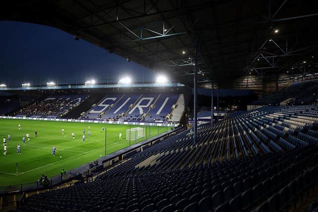 BOYCOTT: An empty Kop and half-closed North Stand as Sheffield Wednesday fans stayed away from their League Cup tie with Grimsby Town (Image: Carl Recine/Getty Images)