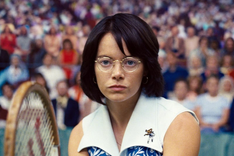 Stone was highly praised for her role of Billie Jean King in the critically acclaimed sports drama Battle of the Sexes.
