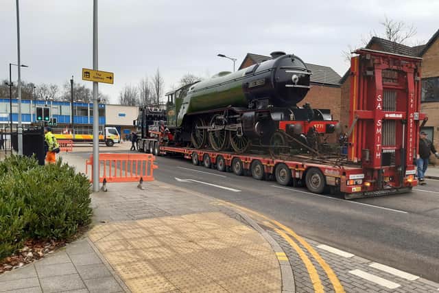 Green Arrow arrives in Doncaster.  Pictured on College Road