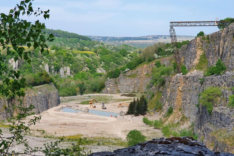 Planning documents submitted to PDNPA on behalf of Jupiter Spring Productions Ltd earlier this year state: “This application involves the temporary construction of a section of railway line and a partial bridge structure on the southern face of the quarry, which a train will run off. Part of the quarry floor will be excavated to create a water-filled tank."