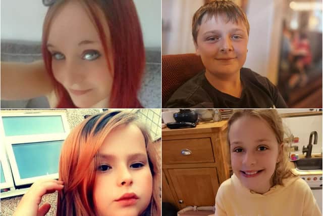 John Paul Bennett, 13, Lacey Bennett, 11, their mother Terri Harris, 35, and Lacey’s friend Connie Gent, 11, were discovered at a property in Killamarsh on Sunday morning.