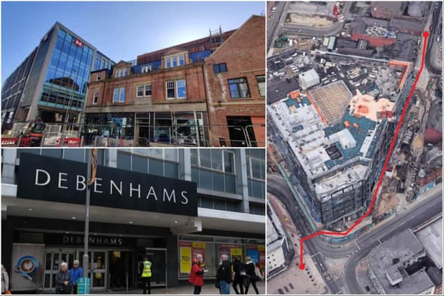 A new food hall announced for Sheffield's former Debenhams will be less than two minute's walk from another new food hall on Cambridge Street.