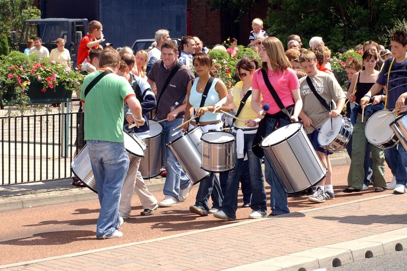 The Catherine Cookson parade in 2005. Are you pictured among these drummers?