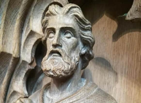 There are many different statues inside Sheffield Cathedral.