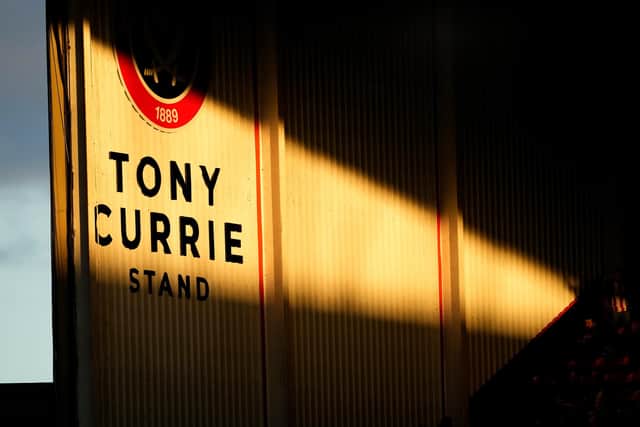 The Tony Currie stand at Sheffield United's Bramall Lane stadium: Andrew Yates / Sportimage