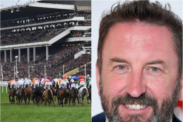 Comedian Lee Mack was among those who displayed COVID-19 symptoms after attending the Cheltenham Festvial. (Photo: Getty).