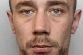 Pictured is Gareth Gratton who has been jailed for four-years and two-months after threatening and warning students at a loud party to shut up. Sheffield Crown Court heard how Gratton, aged 34, of Mawfa Avenue, Norton, Sheffield, pointed the firearm at students and waved it around at the party at a property on Shoreham Street, Sheffield. The defendant, who has previous convictions, pleaded guilty to possessing an imitation firearm with intent to cause fear or violence after the incident on July 12.
