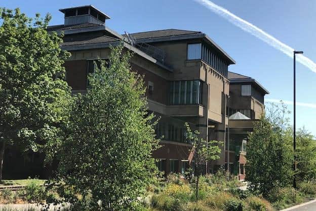 A pervert has received a suspended prison sentence at Sheffield Crown Court, pictured, after he admitted two counts of attempting to engage in sexual communication with a child and to three counts of making indecent images of children.