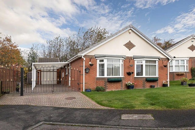 This two bed detached bungalow is the most viewed Sunderland property on Zoopla with 640 views over the last 30 days. It is located on Ruswarp Drive and is on the market for £225,000 with Dean & Co.