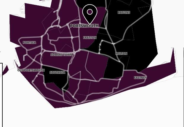 Cases fell by 3.6 per cent in Southsea Fawcett Road in the seven days to January 6. However the case rate was still 1,184.0 per 100,000.