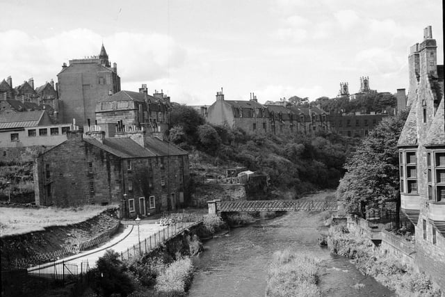Dean Village  and the Water of Leith in the mid-1950s.