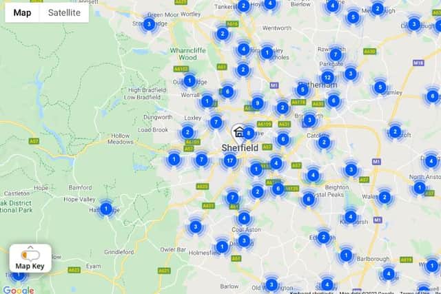 Pharmacies in Sheffield with Covid lateral flow tests available, as of Tuesday, January 4 (pic: Google)
