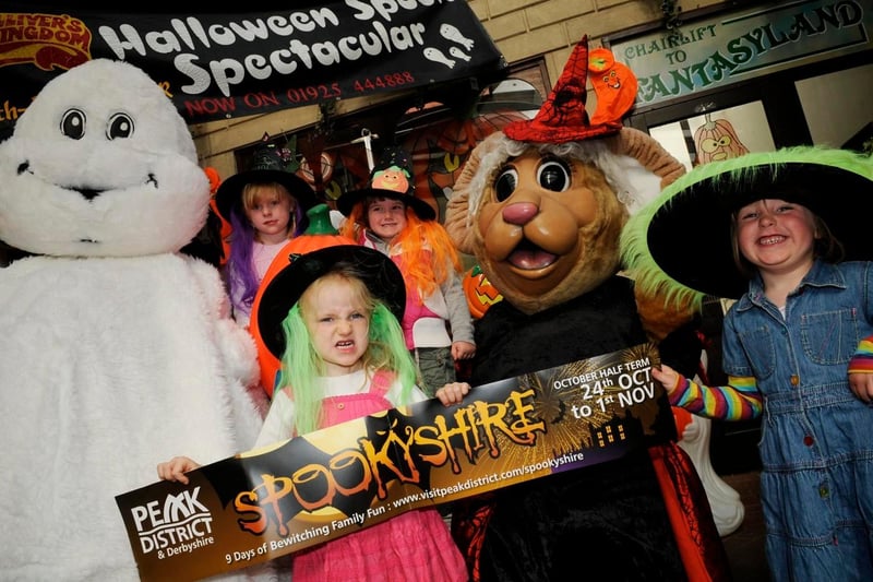 Godfrey the ghost and Gilly mouse help youngsters get into the spirit of Spookyshire at Gulliver’s Kingdom in Matlock Bath, which will host a Hallowe’en Spooktacular  on October 31 in 2009
