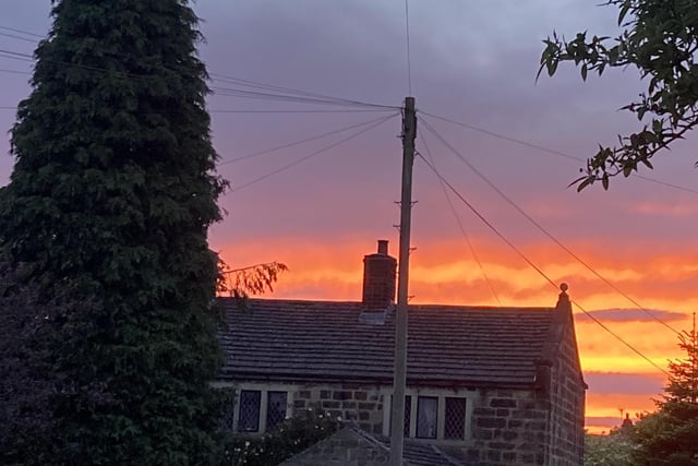 Sunset in Ashover taken by Andrea Watts
