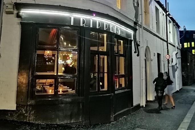 Trippets Lounge Bar, on Trippet Lane, Sheffield city centre, is rated a full 5 stars, with over 300 reviews. This bar offers a small-plate dining experience with a menu that changes each week.