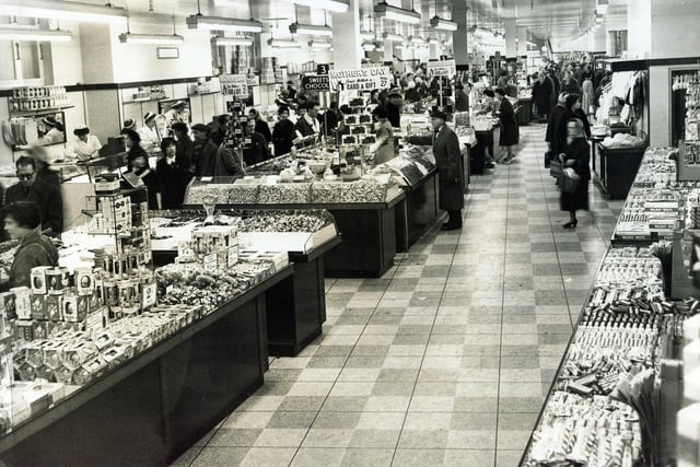 Plenty of Easter eggs for sale in Woolworths, Sheffield, in 1960