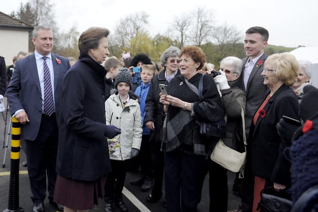 The weather may have been cold at Strathcarron back in 2017 but Princess Anne still received a warm welcome from assembled guests