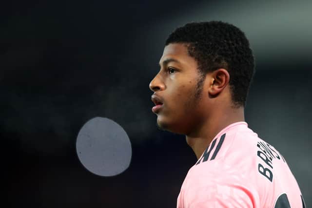 Sheffield United's Rhian Brewster during the Premier League match at Selhurst Park, London. Issue date: Tuesday October 5, 2021.