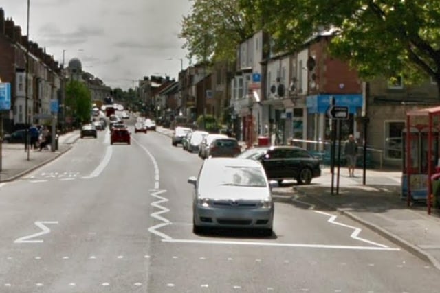 Eight cases of violence and sexual offences were reported on Abbeydale Road.