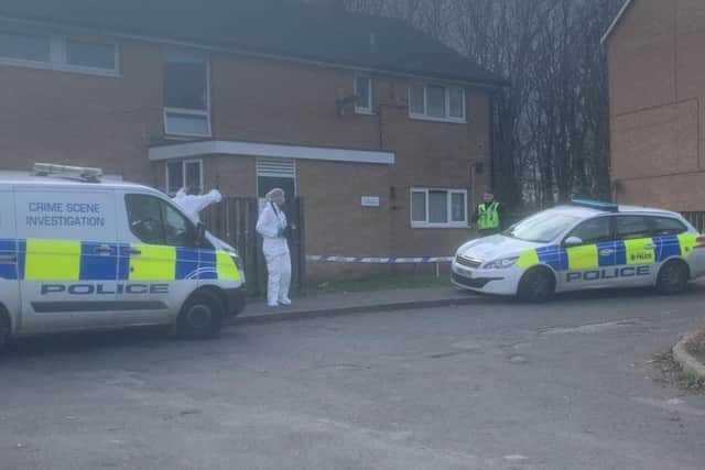 The death of a woman is being treated as "suspicious" after her body was found at a property on Skelton Close, Sheffield, on February 20.