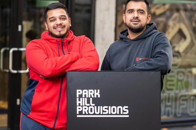Mijit Najib, left, Zak Malook at Park Hill Provisions in Sheffield