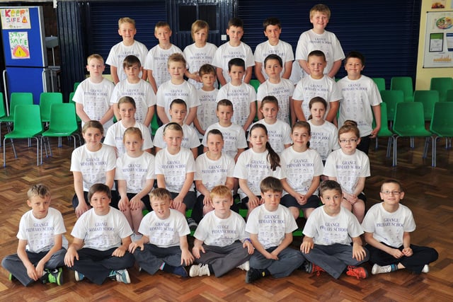 Grange Primary School year 6 leavers but who do you recognise?