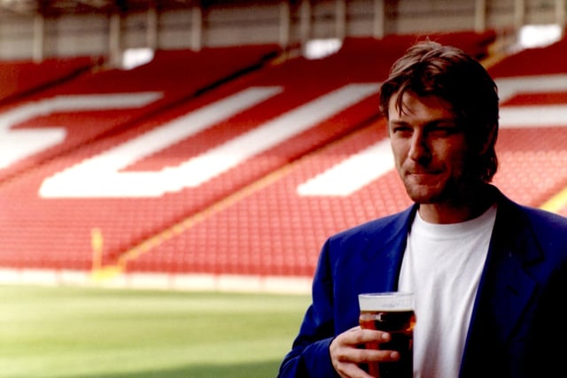 Sean Bean is pictured here on July 29, 1994, at the launch of the Pint Of Bitter film