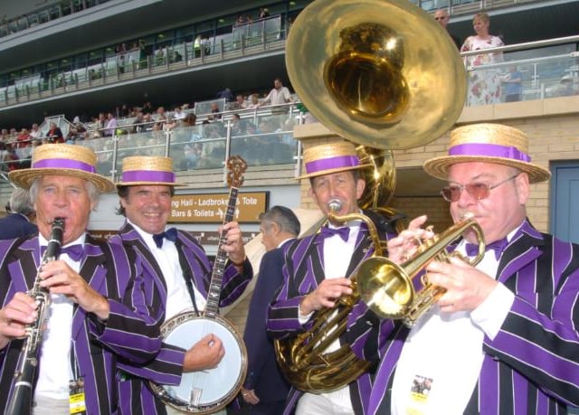 The Tom Roberts Jazz Band at the St Leger Day in 2007.