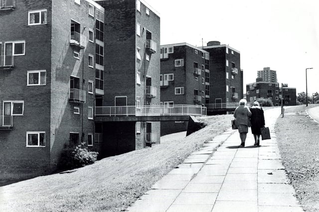 The Gleadless Valley deveopment in 1979