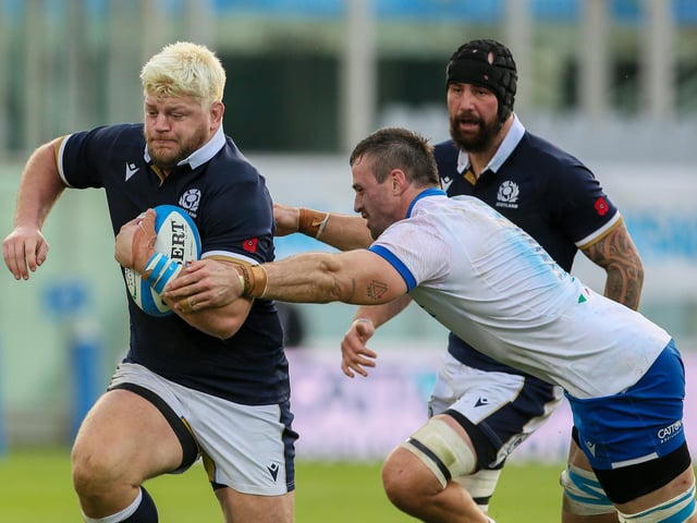 Kebble was making his first start for Scotland and the South African-born prop fronted up well before making way for Jamie Bhatti for the final 13 minutes. 6