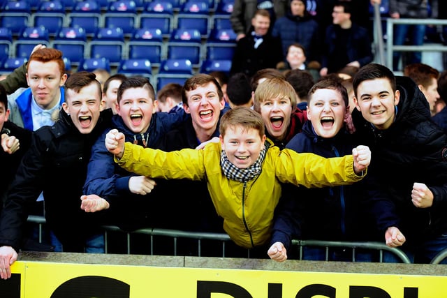 A memorable day for these young Bairns fans