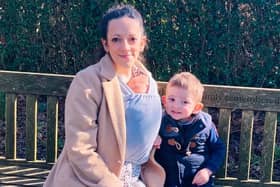 Teresa Faulkner praised the work of the staff at Jessop Wing. Pictured here with her children Harry (2) and Bobby (3 months), both born at Jessop Wing.